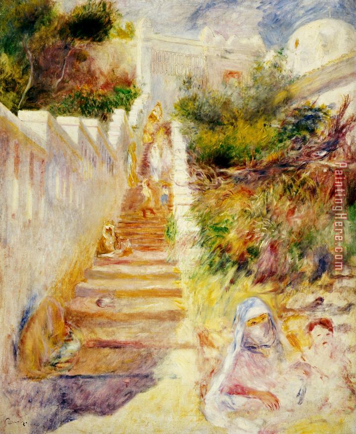 Pierre Auguste Renoir The Steps in Algiers